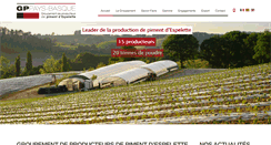 Desktop Screenshot of producteurs-pays-basque.com